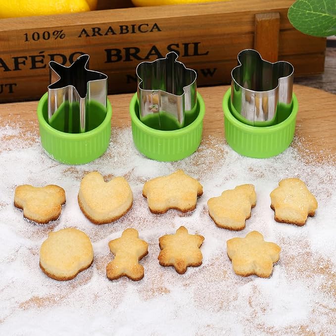 35 Pack Cookie Cutters Fruit Cutter Shapes Set Crinkle Cutter