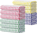 Kitinjoy Cotton 12 Pack Terry Kitchen Towels, Multiple Colour | 16 x 25 Inches Super Soft and Absorbent Dish Towels, Quick Drying hand towels for kitchen Drying