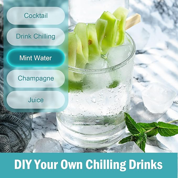 Ice Cube Trays for Freezer – 5 Pack 70 Cubes Total, Reinforced Snap Lids That Stay Closed, Silicone Push-Release Bottom, BPA-Free, Stackable & Spill-Proof – Perfect for Parties, Home Bar & Daily Use