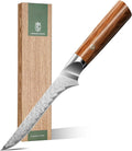 Dragon Creek Damascus Boning Knife - Meat Cutting Slicing | Fish Fillet Knife Birthday Gift for Mom or Dad 5.5" Stainless Steel