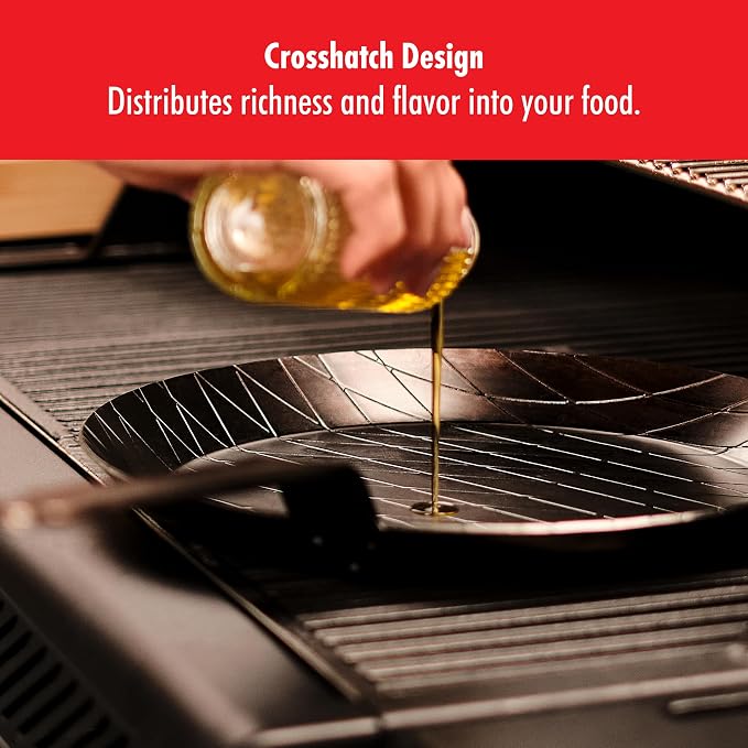 ZWILLING Forged 11-Inch Carbon Steel Frying Pan, PFAS-Free Pre-Seasoned Frying Pan, Induction Compatible Skillet, Oven Safe Carbon Steel Cookware
