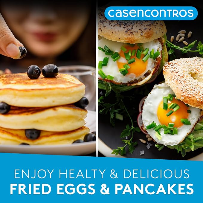 Egg Pan with flipping Lid - Nonstick Egg Frying Pan [4 Cup Cooker] - Egg Pans Nonstick for Induction & Gas Cooker - Brush & Scraper included - Egg Skillet for perfect Eggs, Omelet & Crepe