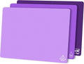 ZVP Flexible Plastic Cutting Board Set of 3 Gradient Color, Colorful Chopping Boards, BPA Free Mats, Non Slip, Dishwasher Safe, 15x12 Inch, Purple Multi-Color