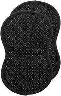 All-Clad Premium Pot Holder: Heat Resistant up to 500 Degrees - 100% Cotton, 10"x8" Hot Pad for Kitchen and Barbecue, 2-Pack, Black