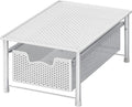 Simple Houseware Stackable Cabinet Basket Drawer Organizer, White