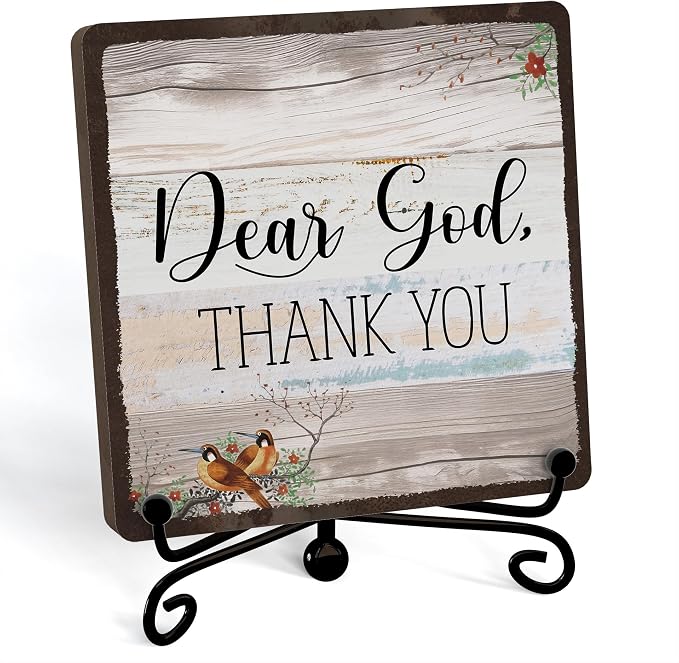 Home Decor, Farmhouse Shelf Decor For Living Room, Boho Aesthetic Table Decorations, Christian Gifts For Women Men, Entryway Tv Stand Fireplace Mantle Coffee Table Decoration (god-21)