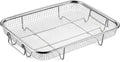 P&P CHEF 11.8 Inch Air Fryer Basket for Oven, Air Fryer Rack, 1 Piece | Food-grade Stainless Steel Air Fryer Accessories for Frying Cooking Baking Roasting, Ideal for Fried Food, Dishwasher Safe