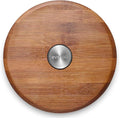 Eva Solo | Nordic Kitchen Magnetic Trivet Round | Stays Attached to The Saucepan or Pot When Moved | Danish Design & Functionality | Table Guard | Bamboo