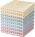 Nialnant 8 Pcs Kitchen Dish Rags,100% Cotton Soft Absorbent | Quick Drying Dish Cloths for Kitchen, Washing Dishes, Cleaning rags-11 x 11In