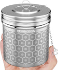 Extra Large Tea Infuser for Loose Tea & Spice Ball for Cooking | 304 Stainless Steel Tea Strainer Fine Mesh Large Tea Ball 3.2” x 3” Loose Leaf Tea Steeper for Teapot Pitcher Kettle