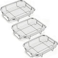 P&P CHEF 8.7 Inch Air Fryer Basket for Oven, Air Fryer Rack, 3 Pieces | Food-grade Stainless Steel Air Fryer Accessories for Frying Cooking Baking Roasting, Ideal for Fried Food, Dishwasher Safe