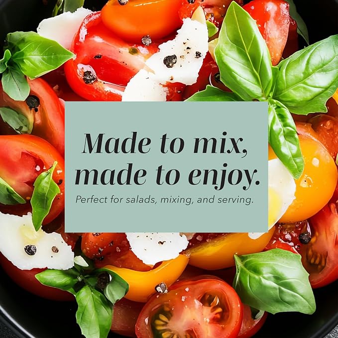 COOK WITH COLOR Mixing Bowls with Lids - 12 Piece Plastic Nesting Bowls Set includes 6 Prep Bowls and 6 Lids, Microwave Safe Mixing Bowl Set, Teal Embossed