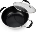 AVACRAFT Nonstick Everyday Pan, 9 inch, Ceramic Coating, Stainless Steel, Induction Compatible, Dishwasher Safe | PFAS-Free Ceramic Coating, Stainless Steel Body, Deep Multipurpose Design, Induction Compatible, Dishwasher Safe