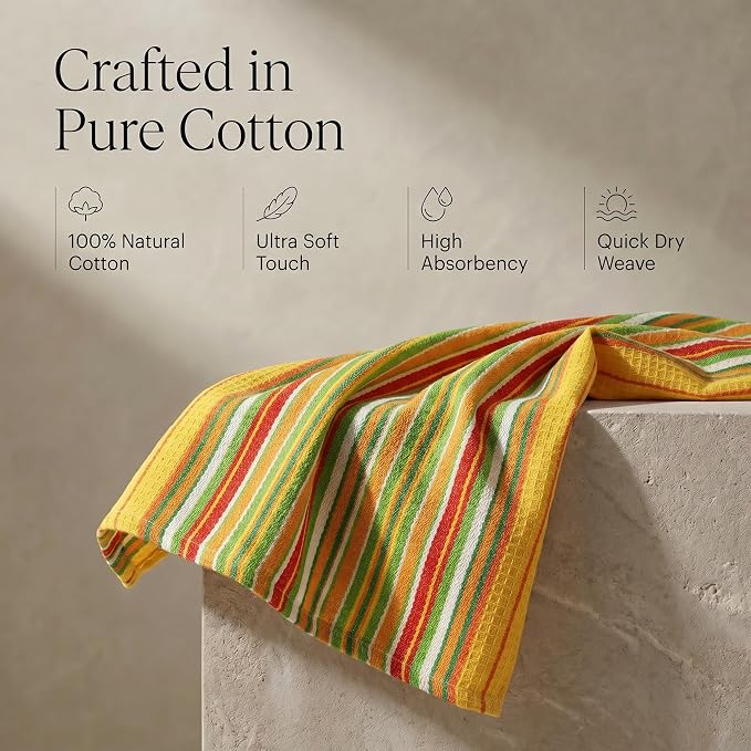 Urban Villa Kitchen Towels Cotton Dish Towels 20”x30” (Set of 6) Mustad