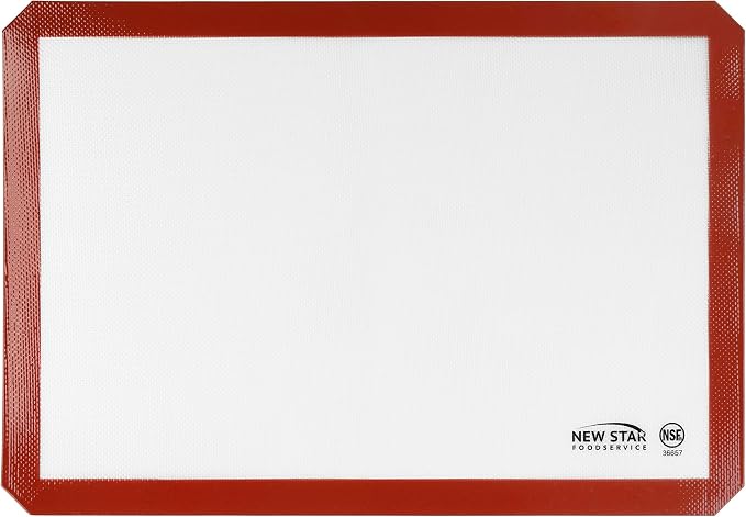 New Star Foodservice 530271 Commercial Grade Silicone Baking Mat Non Stick Pan Liner, 14 x 20 inch (Two-Thirds Size)