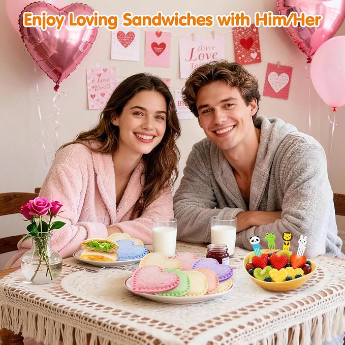 Sandwich Cutters for Kids Lunch, Breakfast Crustless Sandwich Maker | Sandwich Cutter and Sealer Variety Cookie Cutters Bread Decruster School Lunch Bento Box Accessories for Kids Children