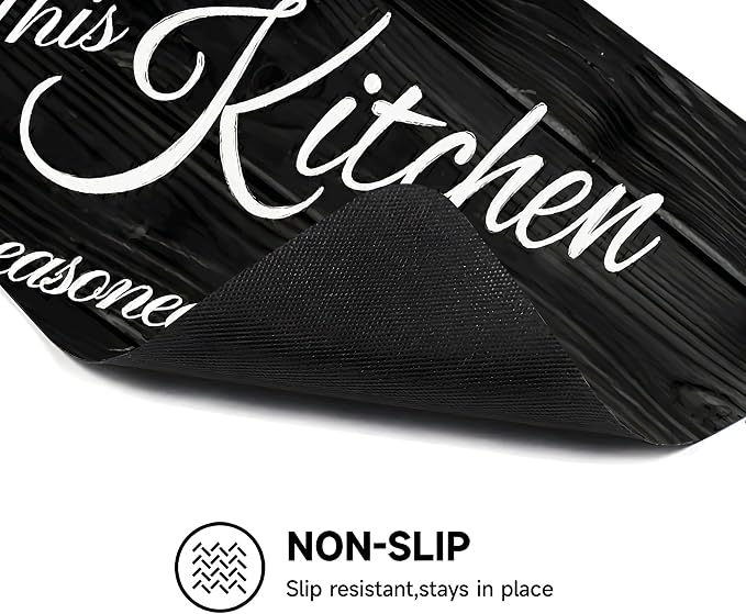 Black and White Kitchen Quote Stove Top Cover 28.3 x 20.5 Inch, Heart Butterfly Glass Cooktop Protector Mat, Electric Range Cover for Kitchen Counter Decor (Black wooden planks)