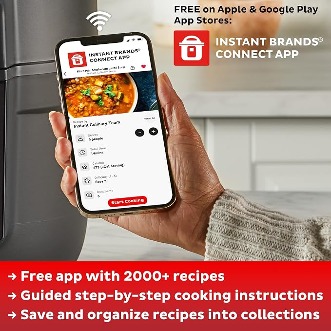Instant Pot 20-Cup Rice Cooker, Rice and Grain Multi-Cooker with Carb Reducing Technology without Compromising Taste or Texture, From the Makers of Instant Pot, Includes 8 Cooking Presets