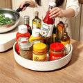Lazy Susan Organizer Turntable, 11.8" Rotating Spice Rack Organization with Non-Slip Base & Raised Lip, Pantry Organizers and Storage for Cabinet, Kitchen, Bathroom, Countertop, Refrigerator