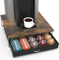 Deco Brothers Vertuo Pod Holder Drawer, Fits 30 Large or 60 Small Capsules | Compatible with Nespresso Pods, Rustic Brown