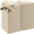 HOMEXCEL 50PK Microfiber Cleaning Cloth, Cleaning Rag for Home, 11.5x11.5in | Reusable, Lint Free, Scratch-Free and Highly Absorbent Towels for Kitchen, Window and Glass, Cars, Brown