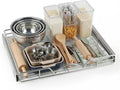 HOLDN’ STORAGE Pull Out Cabinet Organizer, 28”W x 21”D Cabinet Drawer | Heavy-Duty Caddy, Lifetime Limited Warranty, Steel Metal Cabinet Drawers, Chrome, Requires At Least 29-1/4” Cabinet Opening