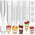 455 Pcs Clear Mini Dessert Cups Set for Party | With Spoons and Lids , Slanted Cups, Champagne Glass , Trapezoid Mini , and Parfait Cups, For Pudding Mousse Fruit Appetizers