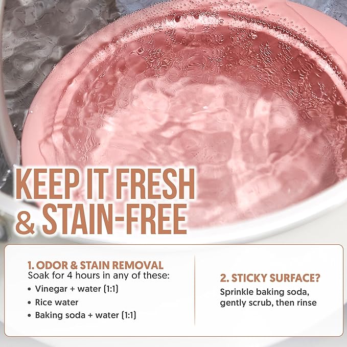 27oz Platinum Silicone Microwave Steamer Pot with Handle & Lid - Korean 100% Food-Grade Steamer Bowl, Heat-Resistant Cooker with Steam Holes, Easy Clean, Dishwasher Safe, Taupe Brown
