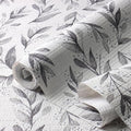 Shelf Drawer Liners Non Adhesive and Strong Non-Slip Waterproof | Shelf and Drawer Liners for Kitchen Cabinet Wire Fridge, Shelf Drawer Liner,Easy to Clean,12IN x 10FT,Gray Leaf