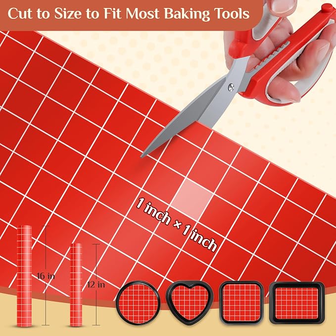 GTJ Silicone Baking Mat Roll, Reusable Baking Sheet Liners, 16 in x 6 ft | Free Cut to Size, Food-Grade, Non-Stick, Non-Slip, For Dough, Pastry, Air Fryer, Freeze Dryer, Oven Pan, Kitchen Counter
