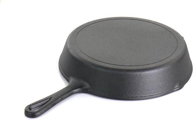 MegaChef Pre-Seasoned 9 Piece Cast Iron Skillet Set