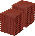 Homaxy 100% Cotton Waffle Weave Kitchen Dish Cloths 18-Pack, Rust | 12 x 12 Inches, Ultra Soft Absorbent Dish Towels, Quick Drying Dish Rags with Hanging Loop