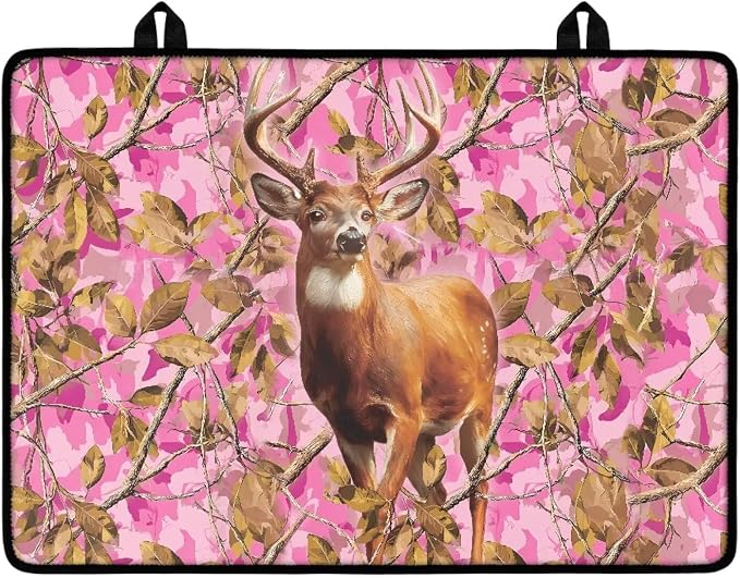 Deer Branch Electric Stove Top Cover Heat Resistant Range Covers for Electric Stove Folding Dish Drying Mat Extra Large Glass Cooktop Covers Printed Flat RV Range Top Mats