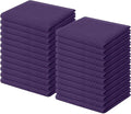 Homaxy 100% Cotton Waffle Weave Kitchen Dish Cloths 24-Pack, Eggplant | 12 x 12 Inches, Ultra Soft Absorbent Dish Towels, Quick Drying Dish Rags with Hanging Loop