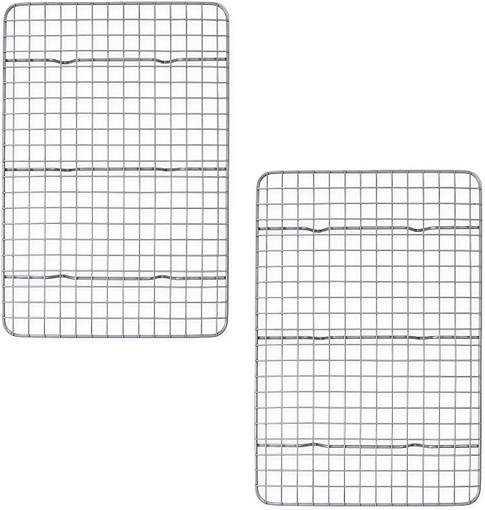 USA Pan Nonstick Quarter Sheet Cooling Racks, Set of 2