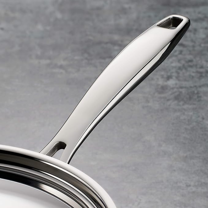 Tramontina Signature Tri-Ply Clad Stainless Steel 3-Quart Saute Pan | Induction-Ready Cooking Pan, Dishwasher-Safe, NSF-Certified, Made in Brazil