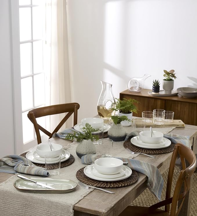 Oneida Mooncrest Satin 20-Piece 18/0 Silverware Set for 4, Flatware | satin finish, dishwasher safe | includes knives, forks, and spoons | heavy duty, cutlery set for kitchen and dining, utensils