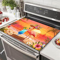 HOMETITUTE Summer Stove Top Cover 28x20 Flamingo Sunset Cocktail Heat Resistant