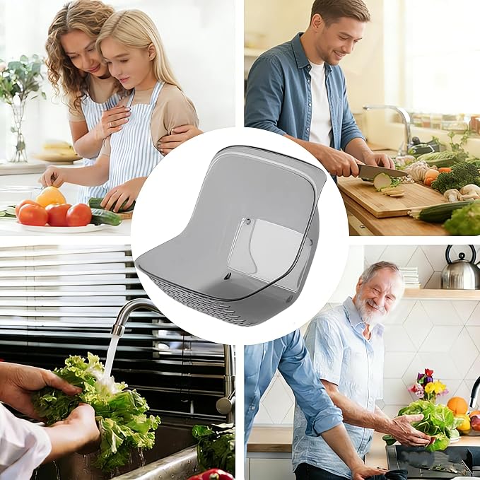 2 in 1 Rice Washer, Colander Strainer Baskets, 3 Pack Color Mixing | Double-sided filter, Food Grade PET, Fruit Vegetable Soak Drain, Multipurpose Kitchen Countertop Draining Bowl