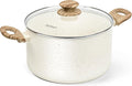 MICHELANGELO Nonstick Cooking Pot - 6 Quart Soup Pot with Lid for Family Meals, Non-Toxic Stockpot with Stay-Cool Handles, Induction Ready, Easy Cleanup, PFOA & PFOS Free