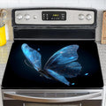 NYZE Electric Stove Top Cover Blue Butterfly, Heat Resistant Protector | Extra Counter Space