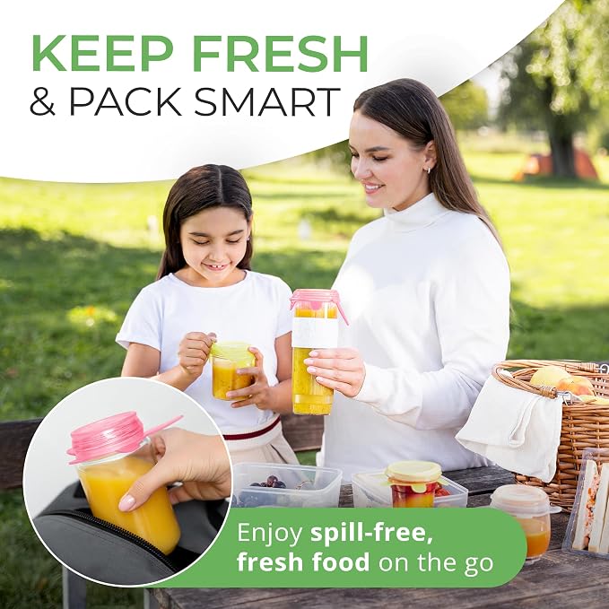 Orblue Silicone Stretch Lids 6-Pack Small for Fresh Food Storage - Seal in Flavors, Keep Food Fresh and Reduce Waste Pink