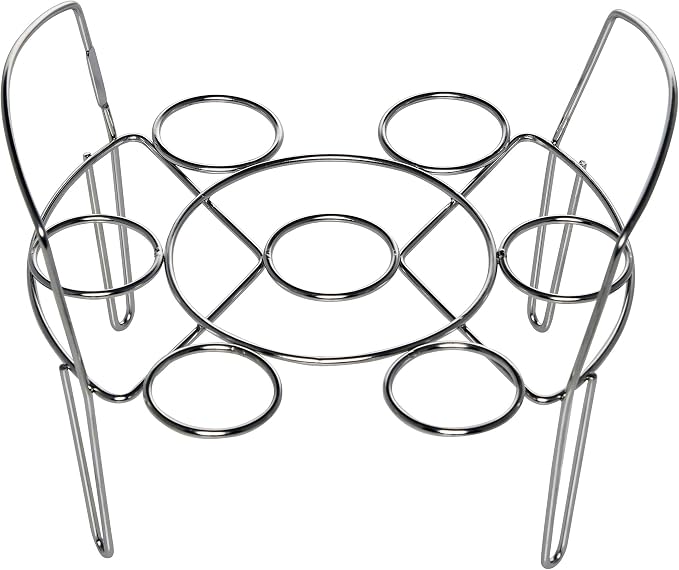 Instant Pot Official Stainless Steel Wire Egg Racks, Set of 2 – Ideal for 6-Quart & 8-Quart Cookers, Ideal for Hard or Soft-Boiled Eggs, Multi-Use Tray for Cooling, Decorating, and Serving | Stackable Egg Holder for 6 & 8 Qt Pressure Cookers, Each Rack...