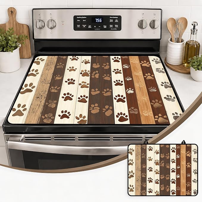 Stove Top Covers with A Non-slip Rubber Coating | protect Your Stove from Scratches, Extend Countertop Space, and Add A Classic Kitchen Touch