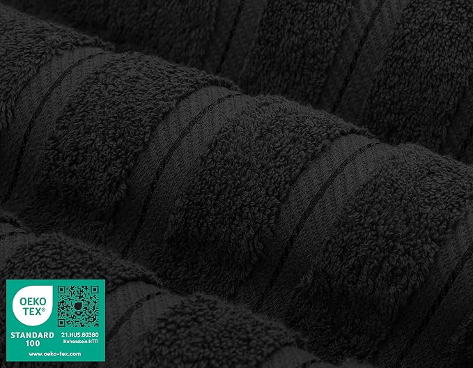 American Soft Linen 100% Cotton Luxury Turkish Towels, 6 Piece Towel Set | Soft Absorbent Quick Dry OEKO Tex Standard 100 Certificated Durable Machine Washable Premium Hotel Quality