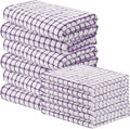 Homaxy Kitchen Towels and Dishcloths Set, Set of 12, Purple | Cotton Terry Kitchen Dish Towels, Super Soft and Absorbent Dish Cloths, 16 x 25 and 12 x 12 Inches