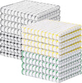 Kitinjoy Cotton 16 Pack Terry Kitchen Dish Cloths, Multi-Colored | 12 x 12 Inches Super Soft and Absorbent Dish Rags, Quick Drying Dish towels for Washing Dishes