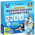 PetLovers Washing Machine Cleaner Tablets Unscented - Removes Pet Hair Buildup & Odors, Deep Cleans HE Front Load & Top Load Washers, 24 Pack (1 Year Supply)