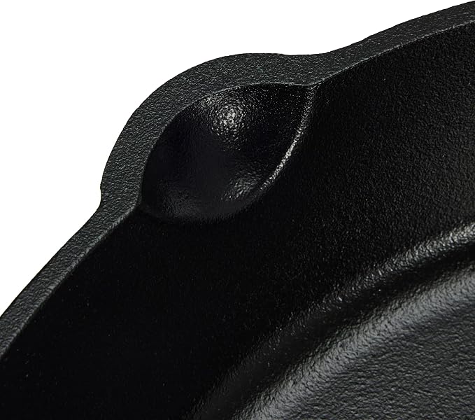 Amazon Basics Pre-Seasoned Cast Iron Skillet, Oven Safe, Even Heating, Heat Distribution, Stove Compatible, Heavy-Duty, 15-Inch, Black