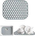 Silicone Kitchen Sink Protectors Mats - 12" 13" 14" 16" 18" 19" 21" 22" 24" 25" 26" 28" 30", Heat Resistant, Machine-wash (16.7”x12.5”)